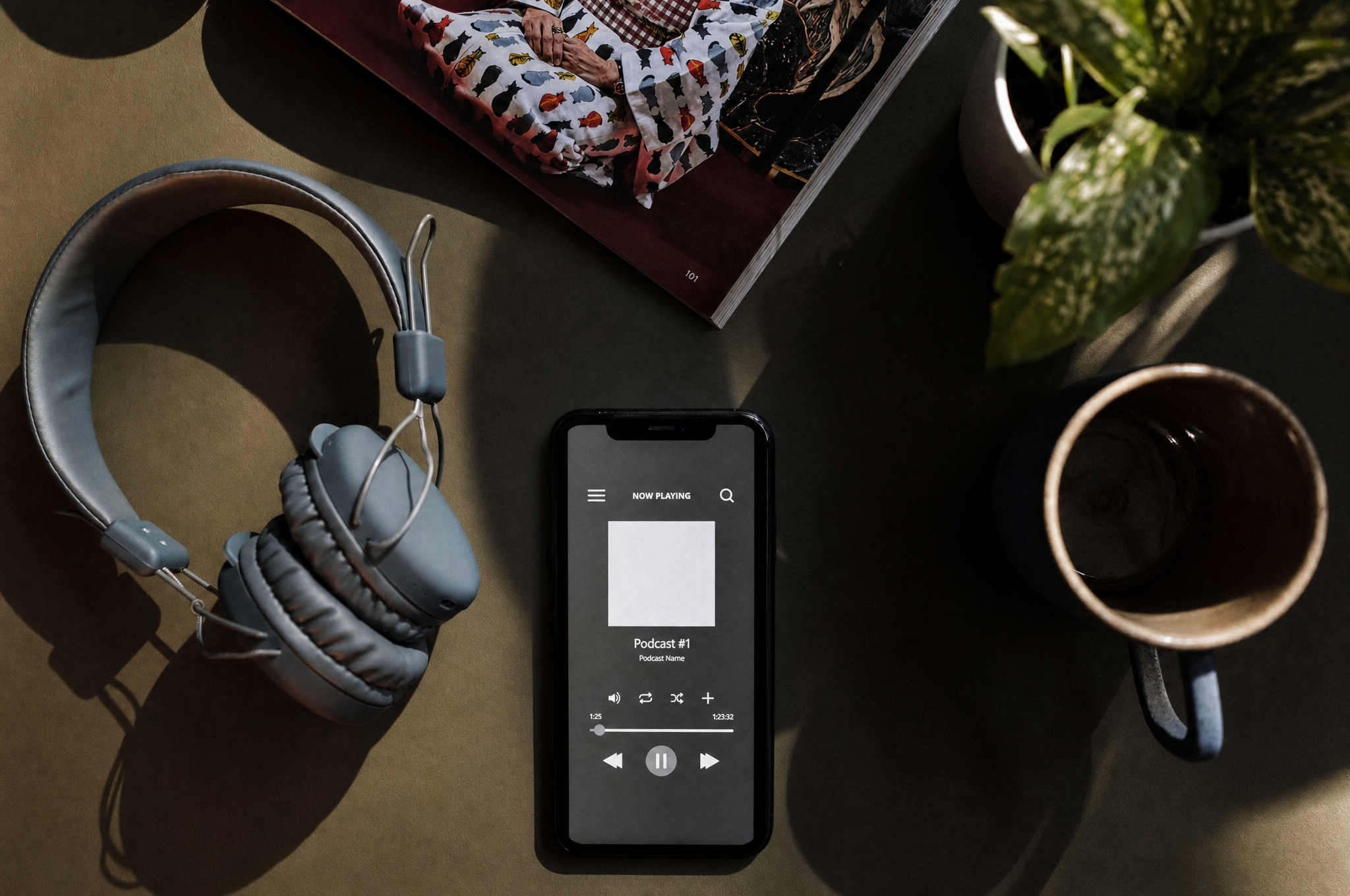 entrepreneurs recording business podcast